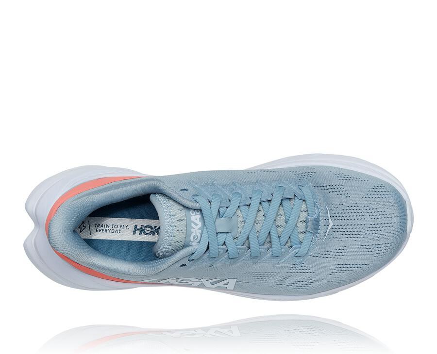 Tenis Hoka One One Mujer Azules/Blancos - Mach 4 - WUQP52807